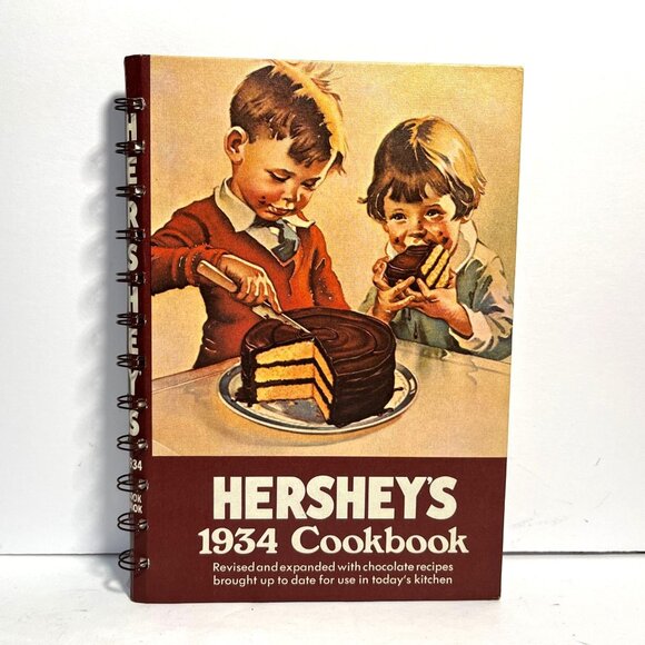 Hersheys 1934 Cookbook Ring-Bound Revised Edition Chocolate Recipes 1971 - Picture 1 of 6